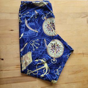 NWOT - Vintage CP TC HTF Nautical Crop Leggings